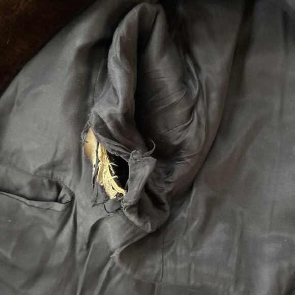 1970s Teller Cashmere Overcoat w/ Fur Shawl Collar Hungary 44 - Picture 9 of 9